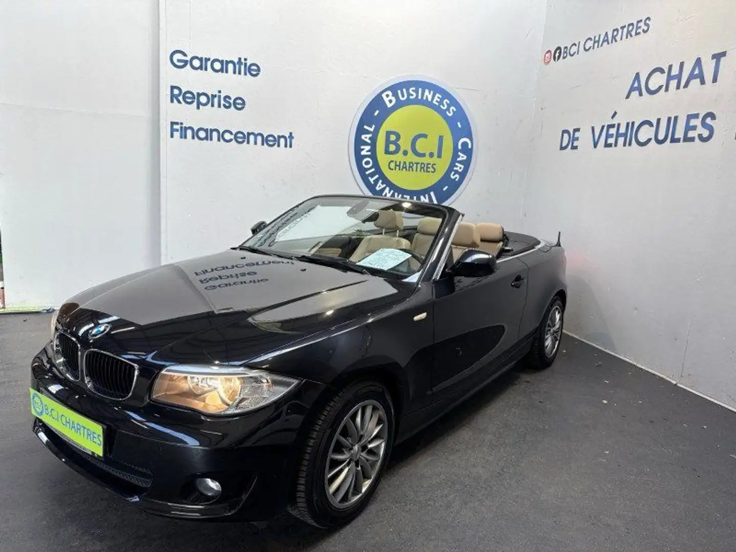 BMW 118 SERIE CABRIOLET (E88) 118I 143CH CONFORT Noir - 2