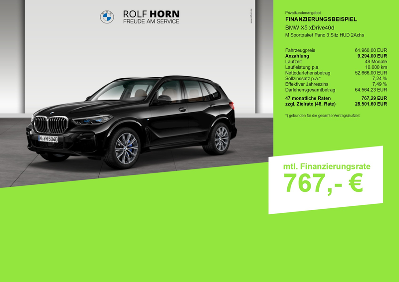 BMW X5 xDrive40d M Sportpaket Pano 3.Sitz HUD 2Achs — photo 3