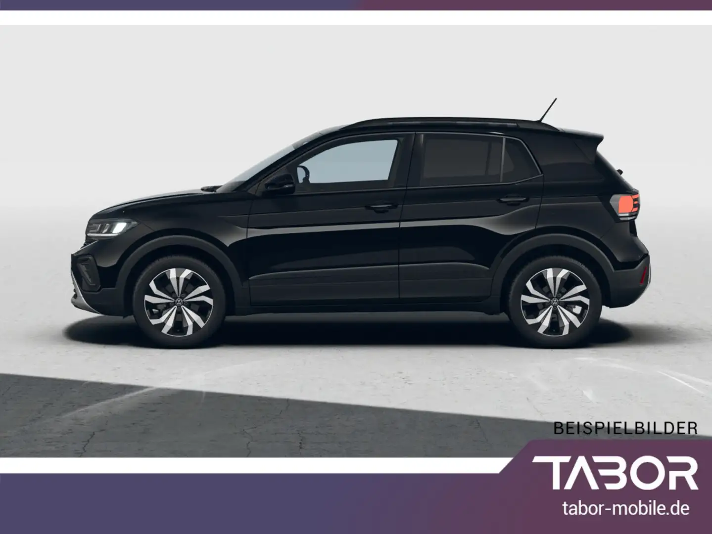 Volkswagen T-Cross TSI 115 DSG R2D Keyl Kam IQDrive Klima2Z Schwarz - 2