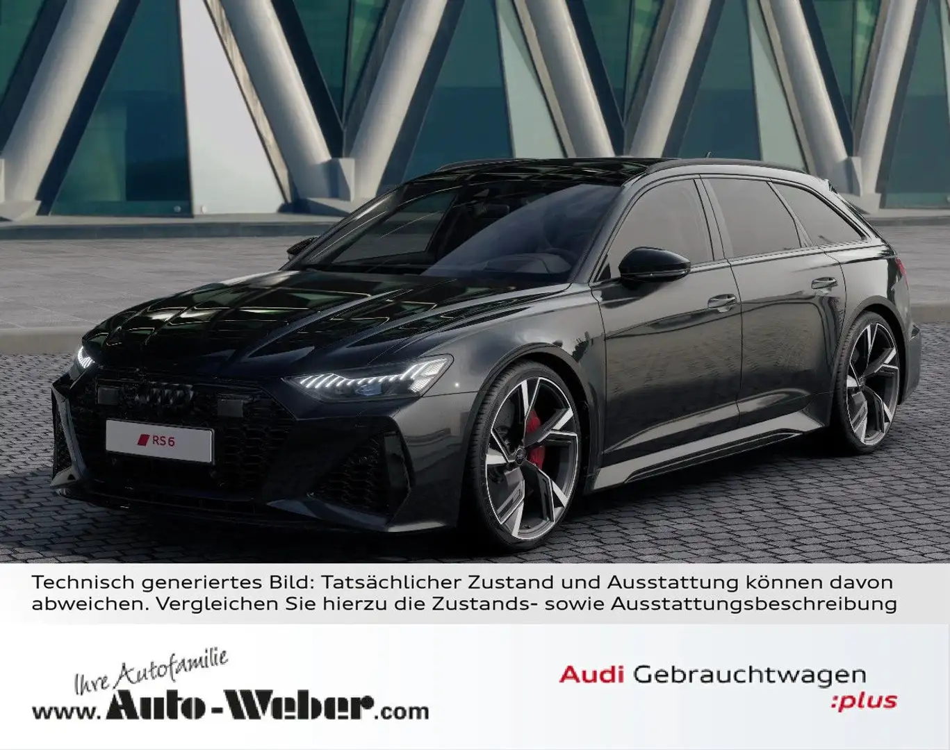 Audi RS6 Avant BLACK PANO HUD NACHTS STHZG 280km/h Schwarz - 1