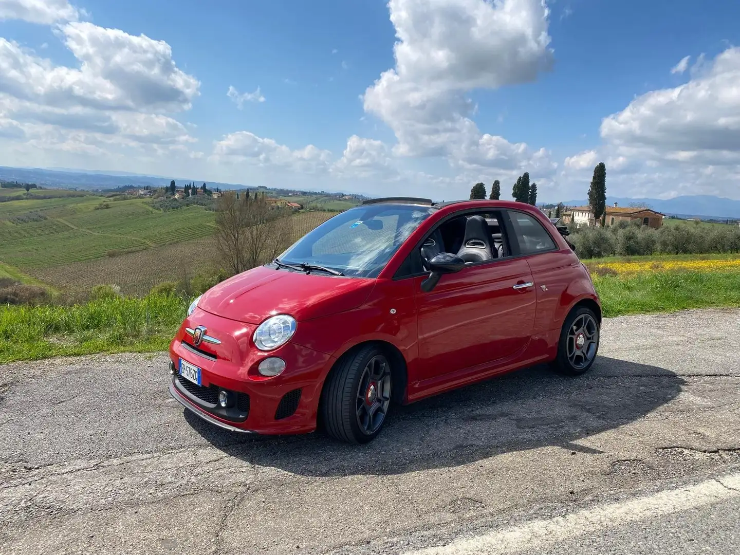 Abarth 500C 500C/595C 1.4 16v t. t-jet 140cv MTA Rojo - 1