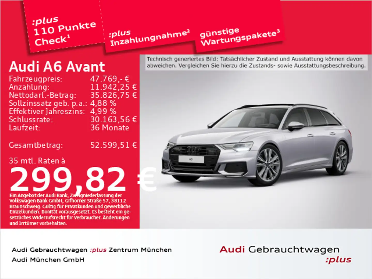 Audi A6 55 TFSI qu. S tronic 2x S line UPE:96" Silber - 1