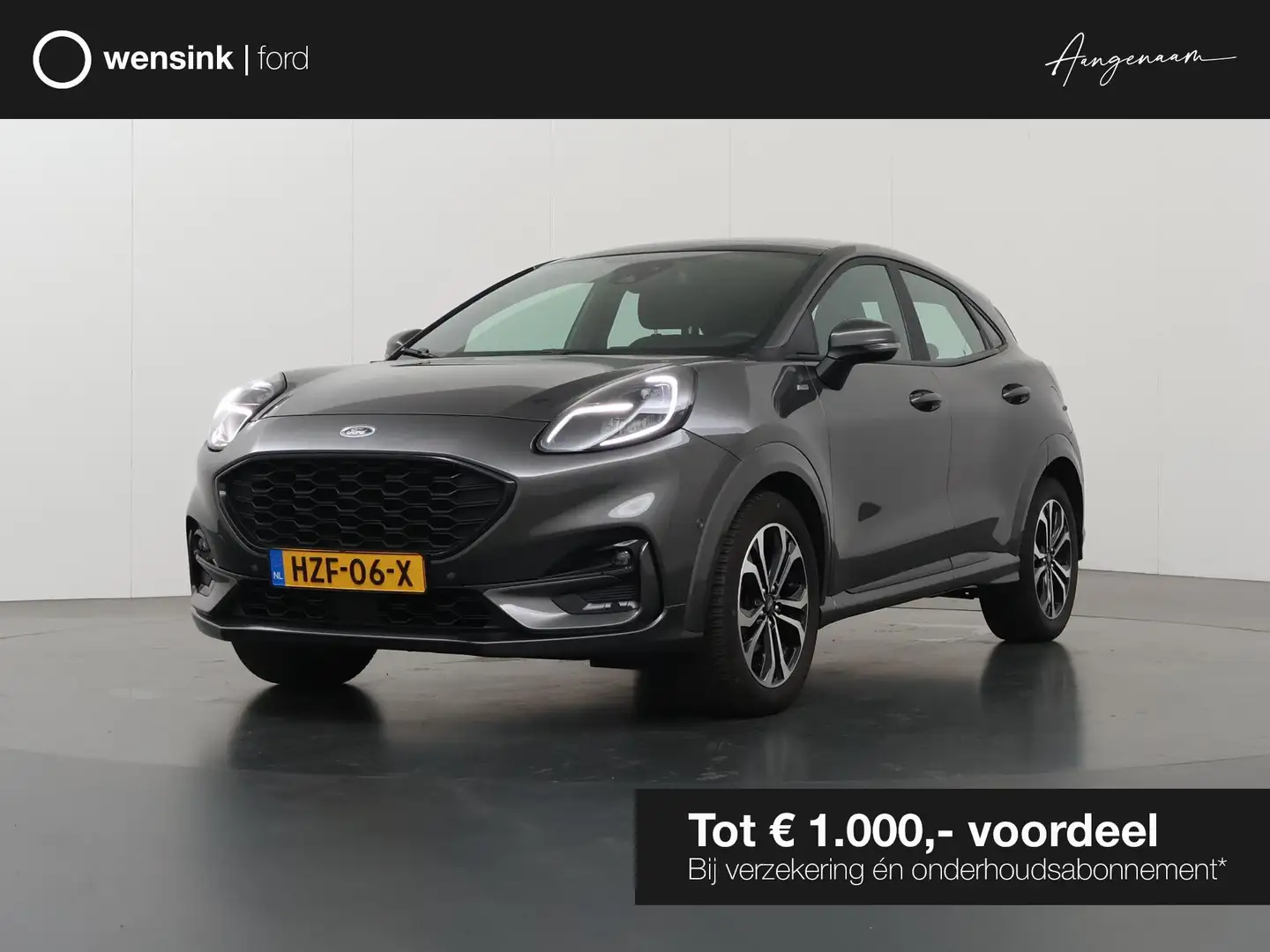 Ford Puma 1.0 EcoBoost Hybrid ST-Line | Panoramadak | Winter Grijs - 1