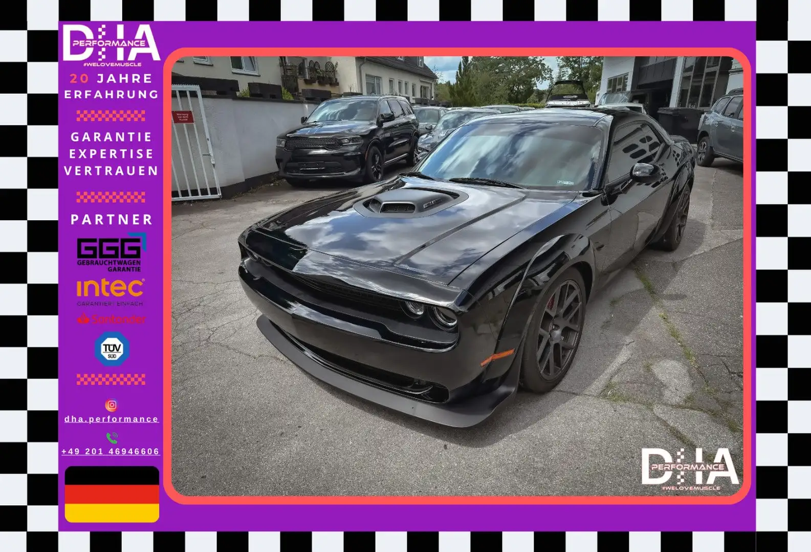 Dodge Challenger 5.7 R/T Plus Shaker *LED*GLASDACH*GAR Zwart - 1