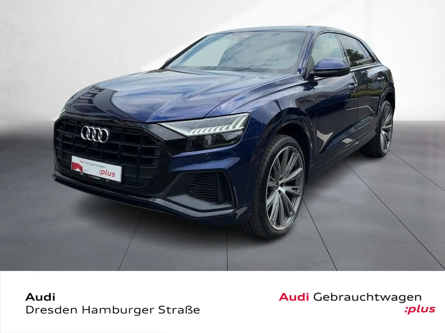 Audi Q8 55 TFSI quattro tiptronic S Line Head-up AHZV Azul - 1