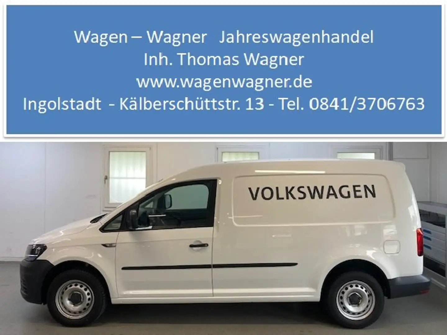 Volkswagen Caddy Maxi Kasten DSG 2.0 TDI 75KW 102PS Navi Klima PDC Blanc - 1