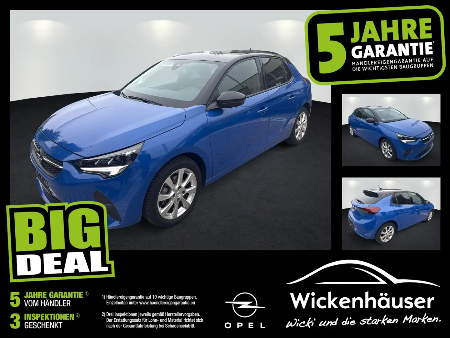 Opel Corsa F 1.2 Edition Navi+SHZ+Kam.+LM+PDC+SpurH Blau - 1