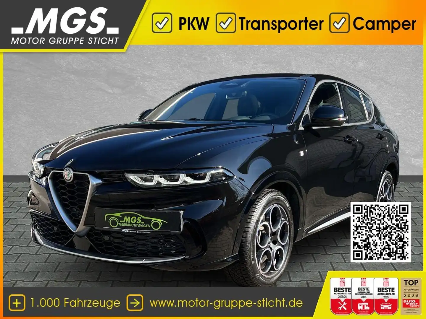 Alfa Romeo Tonale Ti ANDROID #NAVI #S&S #PDCv Schwarz - 1