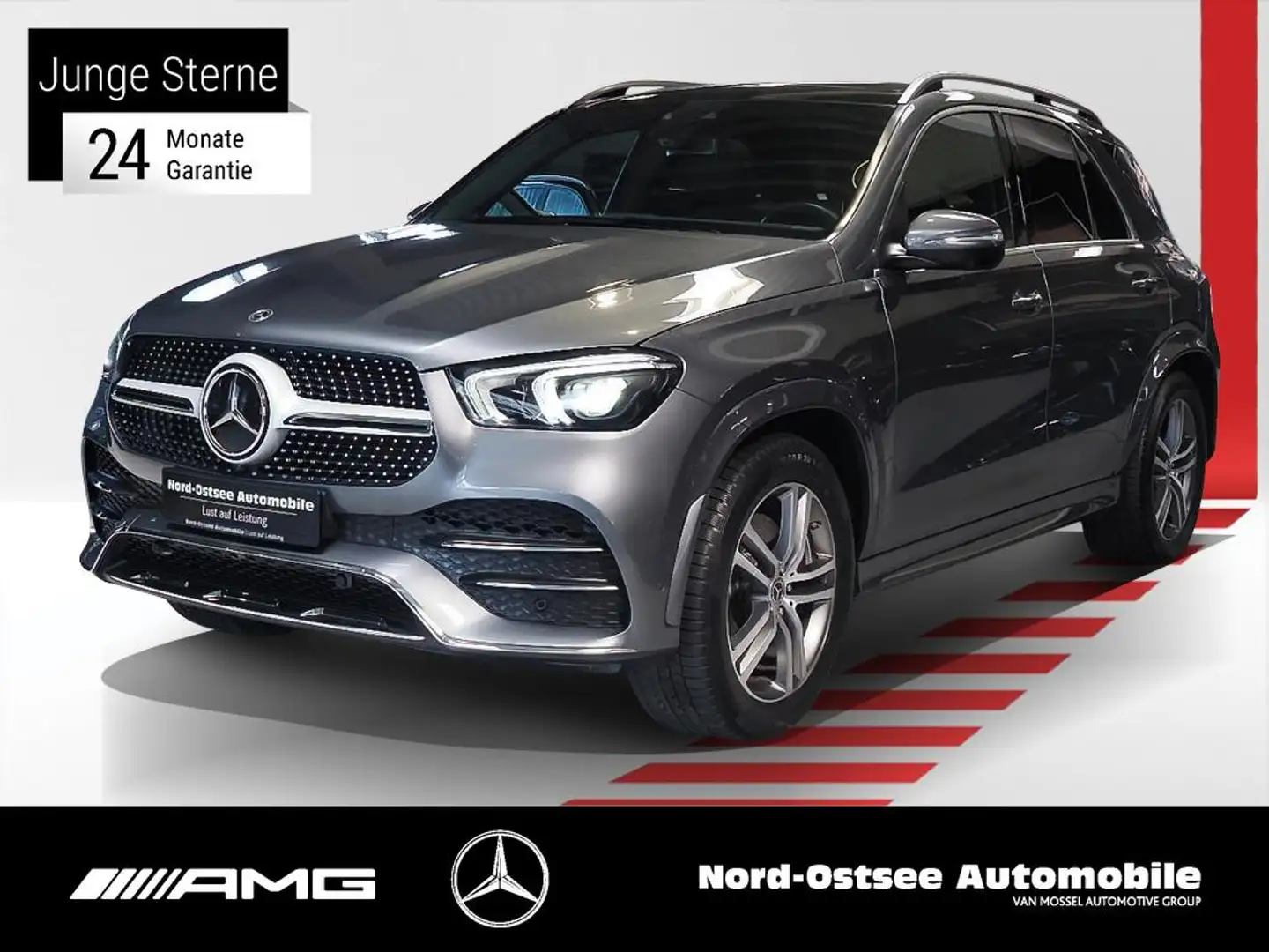 Mercedes-Benz GLE 350 e 4M AMG LED AHK PANO-DACH 360° DISTRONIC Gris - 1