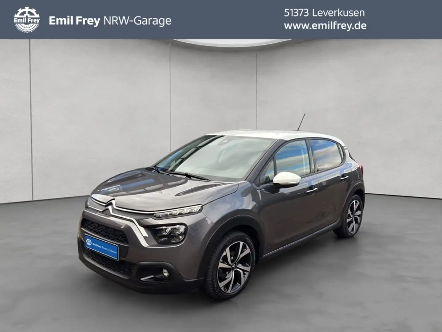 Citroen C3 Pure Tech 110 S&S EAT6 SHINE NAVI+SHZ+AWR+RFK Gris - 1