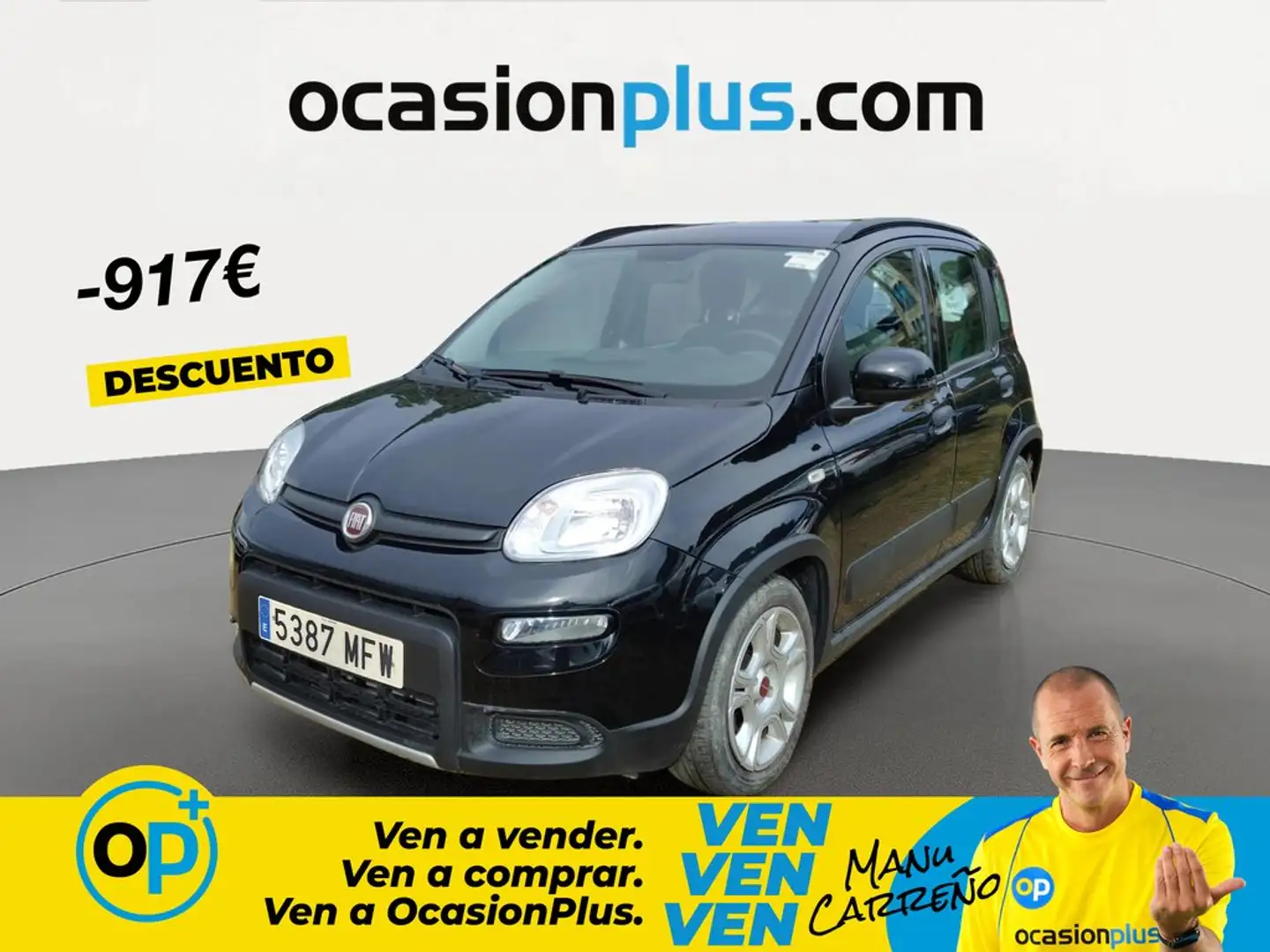 Fiat Panda 1.0 Gse Hybrid Negro - 1