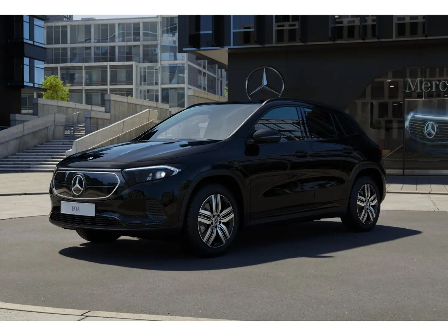 Mercedes-Benz EQA 250+ PROGESSIVE+NIGHT+360°+AHK+AMBIENTE Schwarz - 2