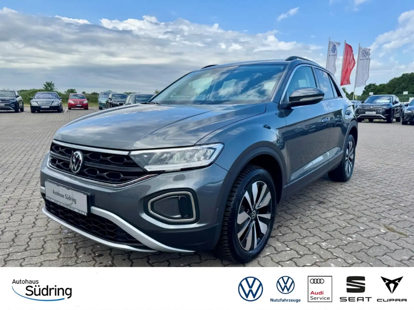 Volkswagen T-Roc 1,0 TSI Move AHK Rückfahrk. ACC AppConnect Grau - 1