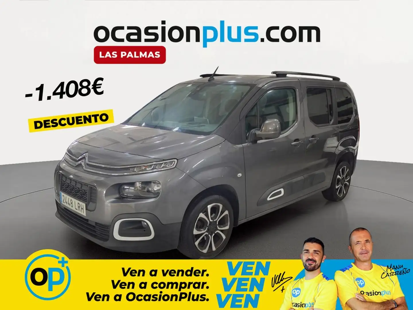 Citroen Berlingo BlueHDi S&S Talla M Shine 100 Gris - 1