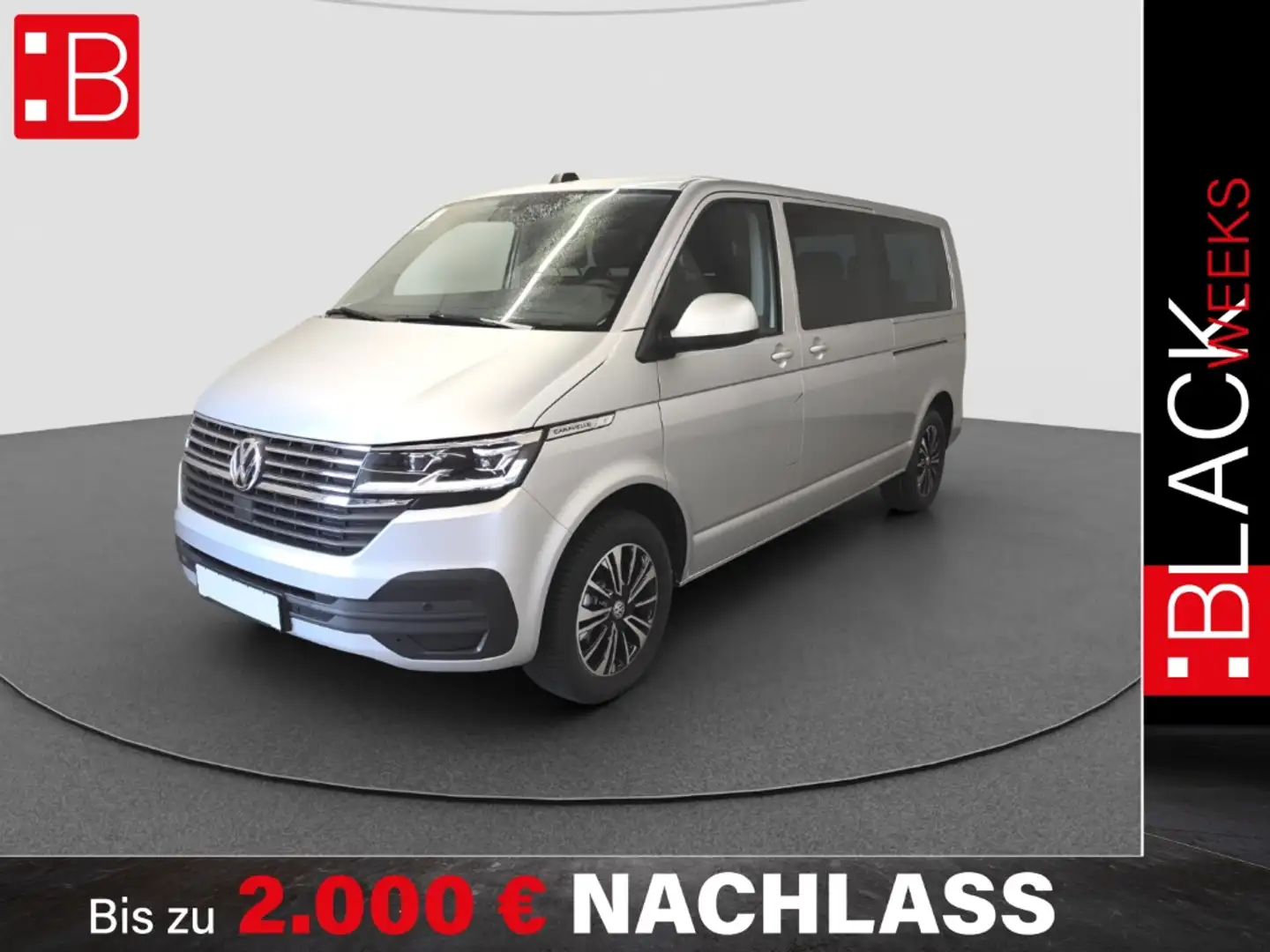 Volkswagen T6.1 Caravelle 2.0 TDI DSG Comfortline LR 9-S. AHK NAVI 17 KAMERA Silber - 1