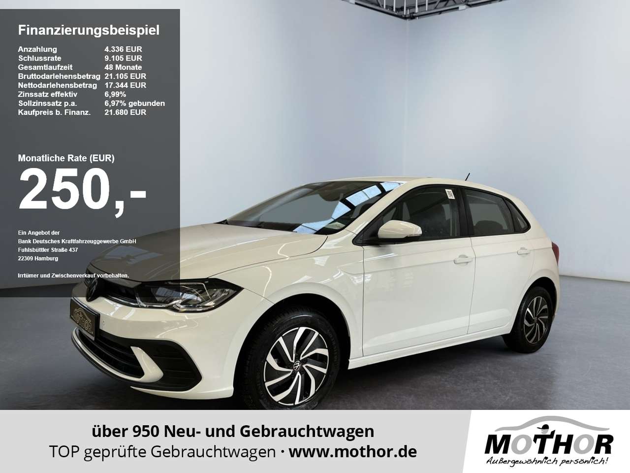 Volkswagen Polo 2025 — VI Life 1.0 TSI DSG Kamera Ganzjahresreifen