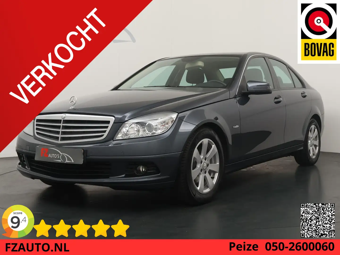 Mercedes-Benz C 180 K BlueEFFICIENCY Business Class - Climate Control Gris - 1