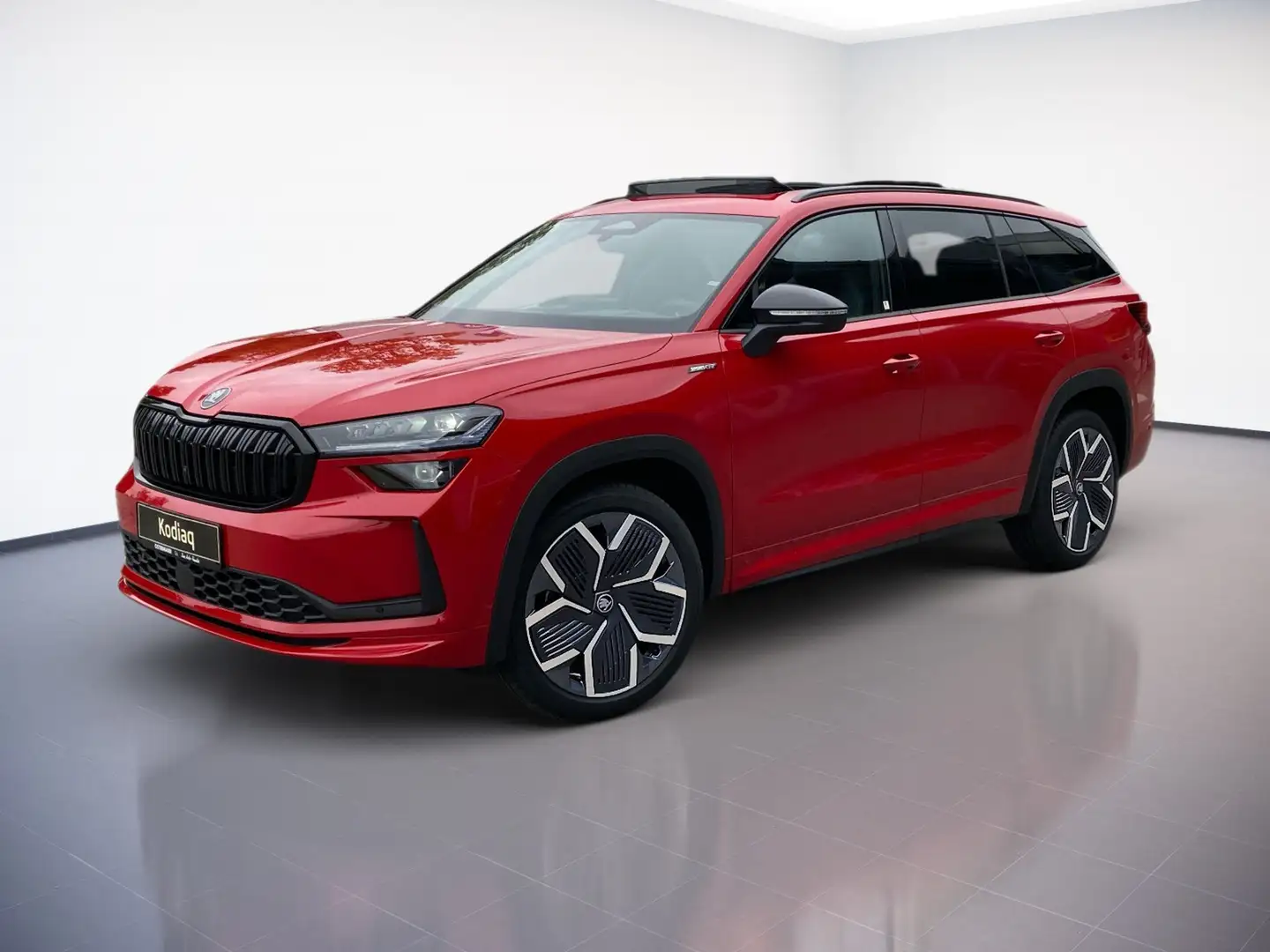 Skoda Kodiaq 4x4 Sportline 2.0TDI MATRIX.DSG.PANO.SH.AHK.KAM.HU Rood - 2