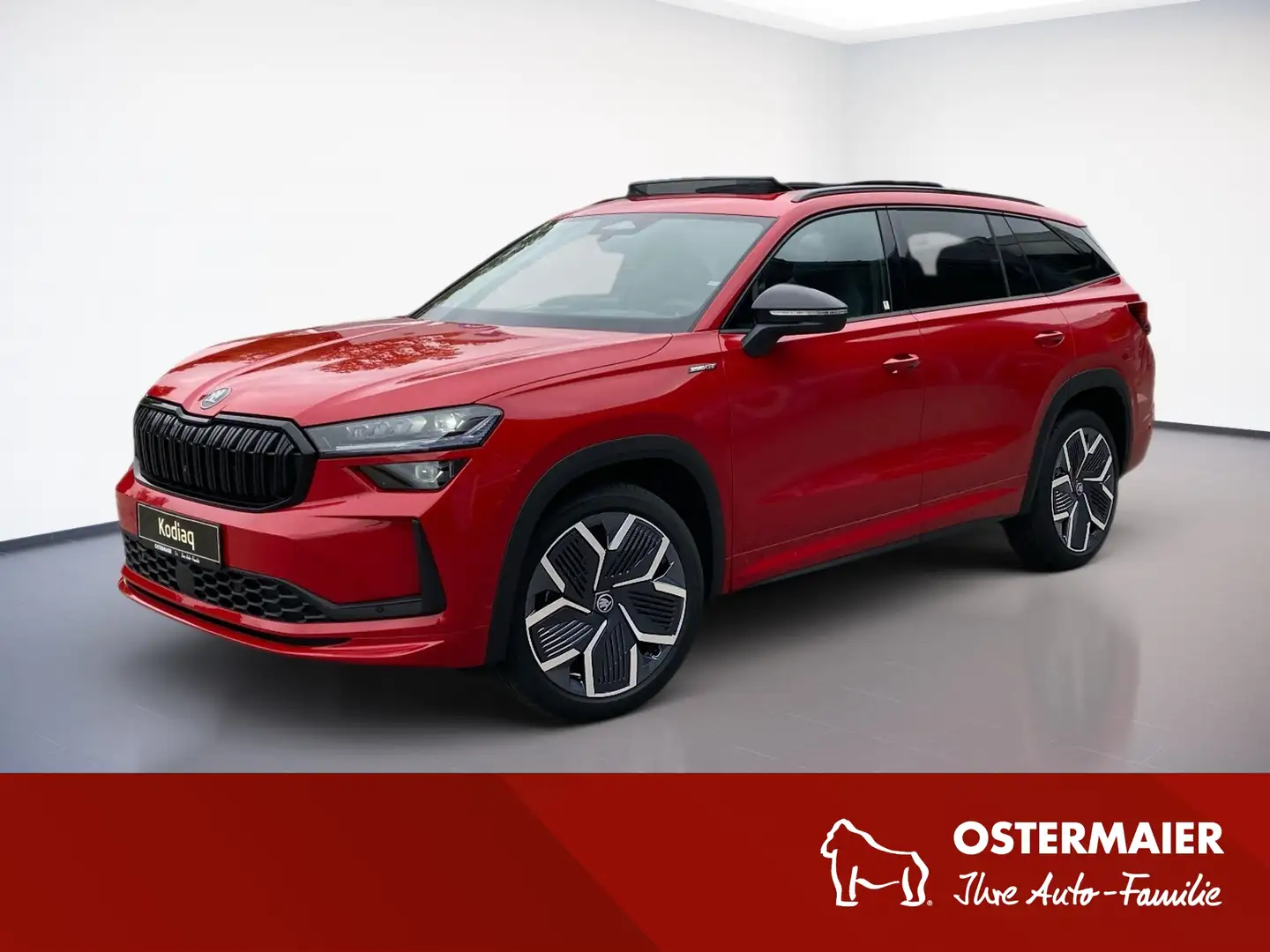 Skoda Kodiaq 4x4 Sportline 2.0TDI MATRIX.DSG.PANO.SH.AHK.KAM.HU Rood - 1