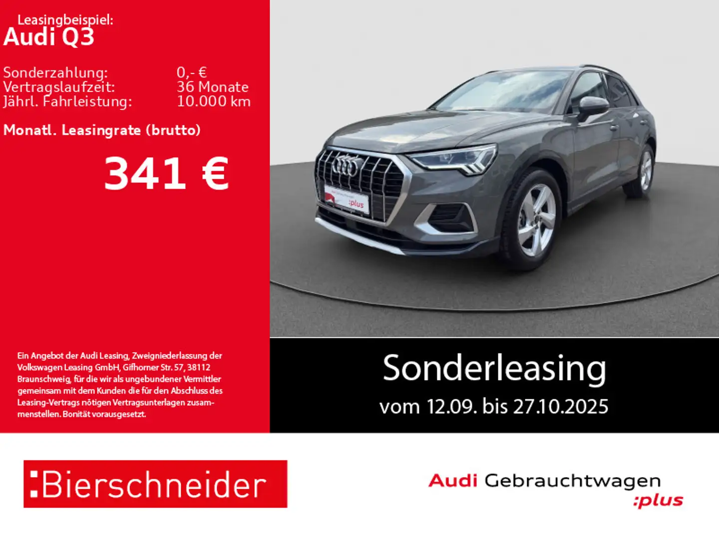 Audi Q3 35 TFSI advanced 18 AHK LED ACC NAVI VC Grau - 1