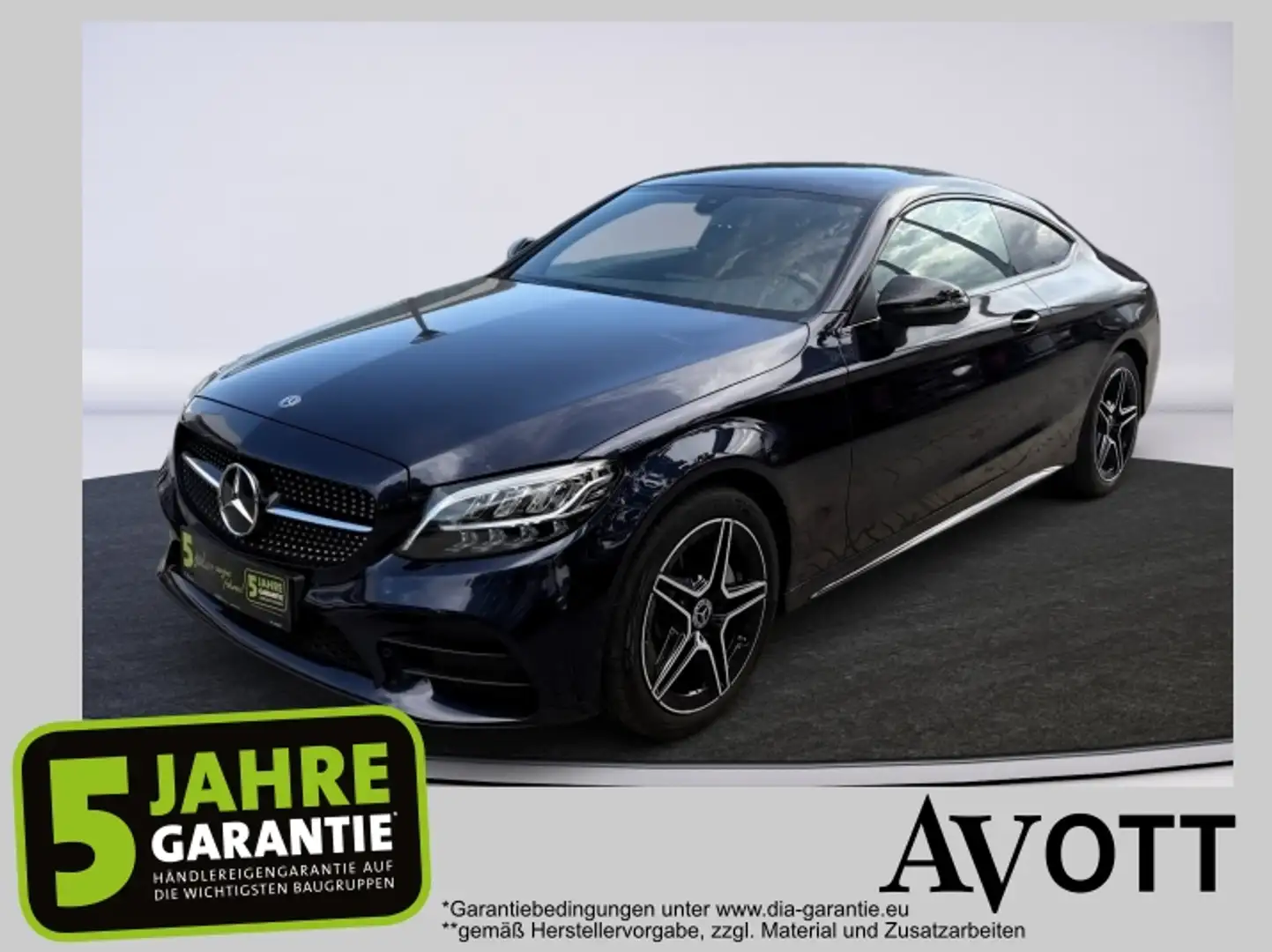 Mercedes-Benz C 180 Coupe AMG-Line Blau - 1