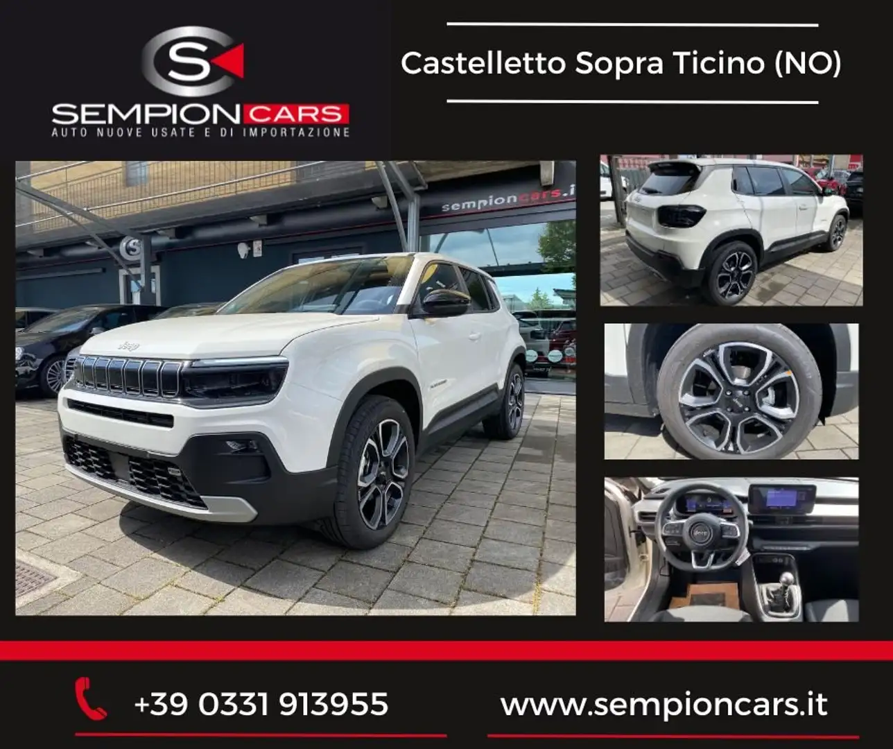 Jeep Avenger 1.2 turbo fwd 100cv SUMMIT LED/C18/PREZZO REALE Bianco - 1