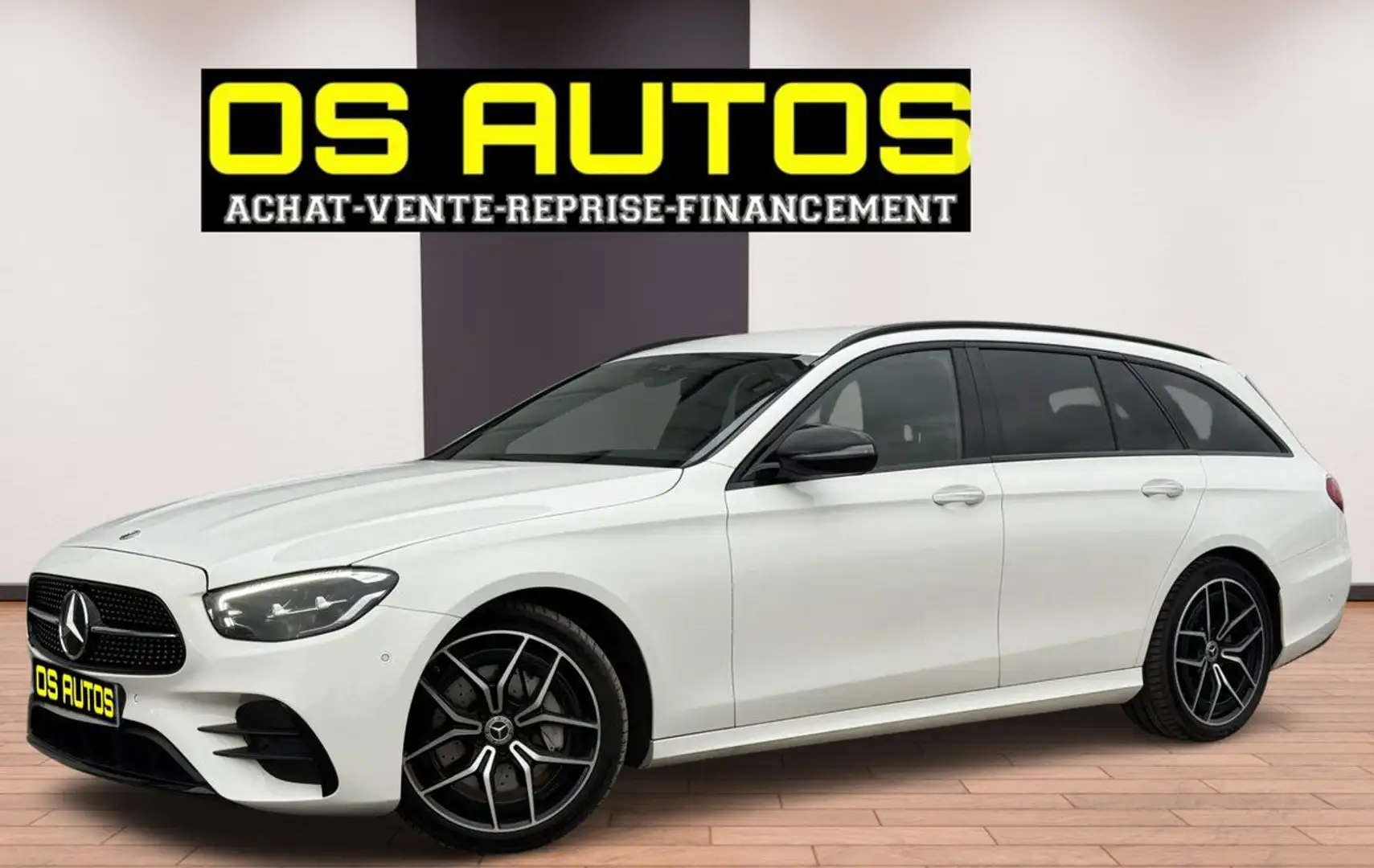Mercedes-Benz E 220 E220 Break 9G-Tronic AMG Line 200ch (11 CV) 2022 Hybride Weiß - 1