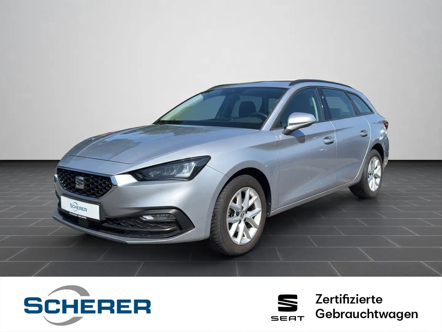 SEAT Leon Sportstourer 1.5 eTSI DSG Style LED NAVI GR Silber - 1