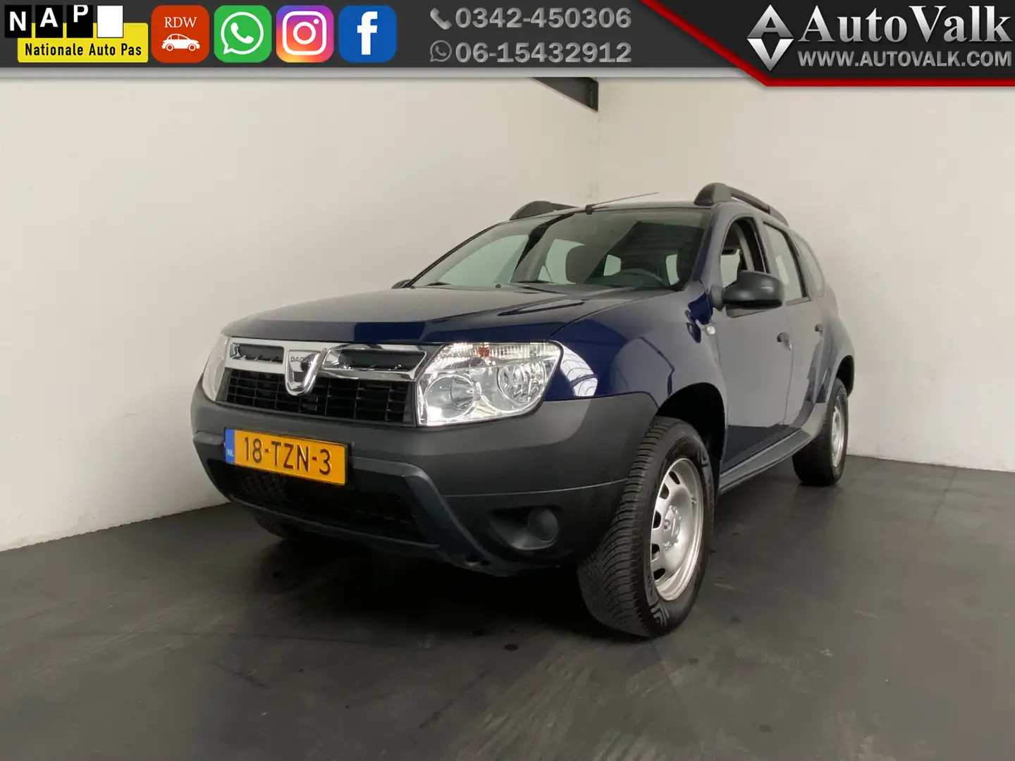 Dacia Duster 1.6 Ambiance 2wd. APK 06-2026! Blauw - 1