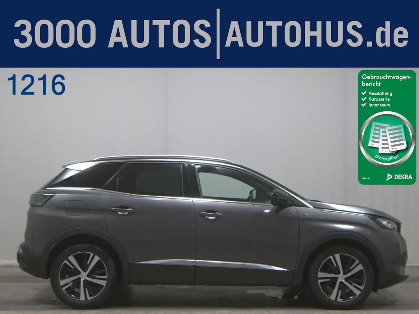 Peugeot 3008 1.5 BlueHDi 130 Allure Navi ACC LED Leder Grau - 1