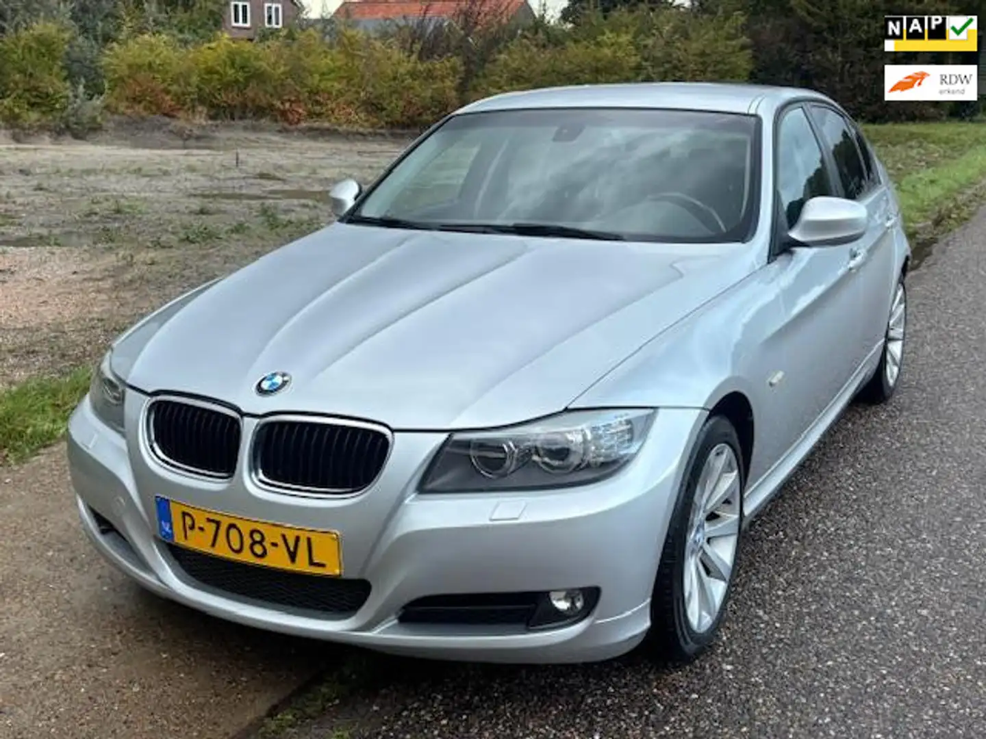 BMW 318 3-serie 318i Luxury Line ECC Audio/CD Leder/Stof B Gris - 1