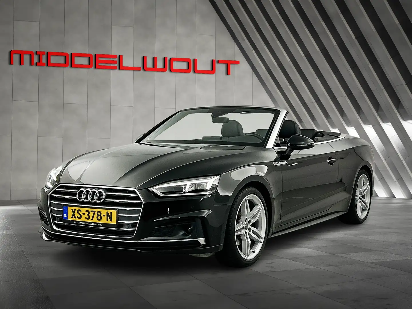 Audi A5 Cabriolet 2.0 191 PK TFSI S-Line Digi.Dash/Trekhaa Zwart - 1