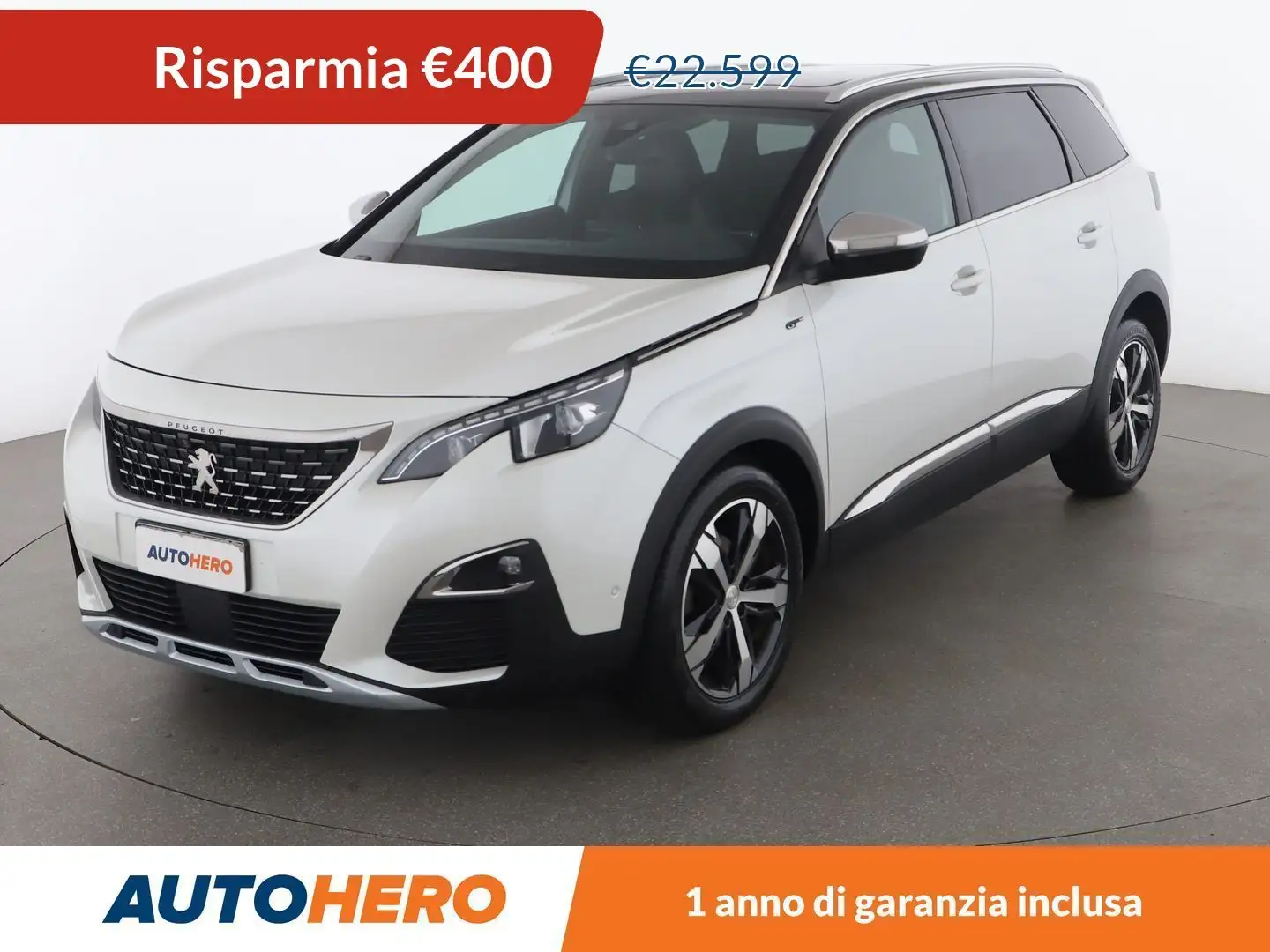 Peugeot 5008 2.0 Blue-HDi GT 180 CV EAT8 Bianco - 1