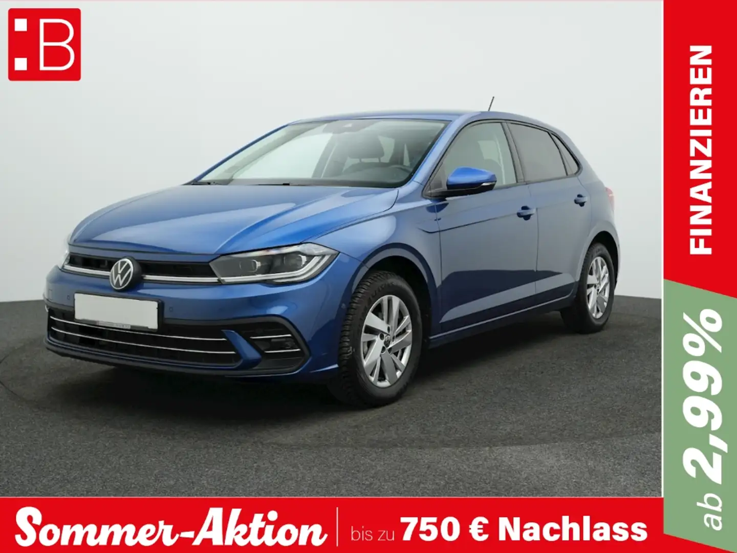 Volkswagen Polo 1.0 TSI DSG Style IQ.LIGHT NAVI ACC KAMERA DIG.COC Blau - 1