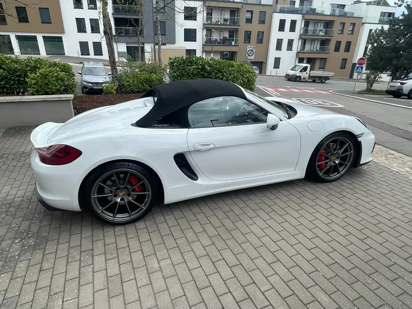 Porsche Boxster Spyder 3.8i 375 ch Blanc - 1