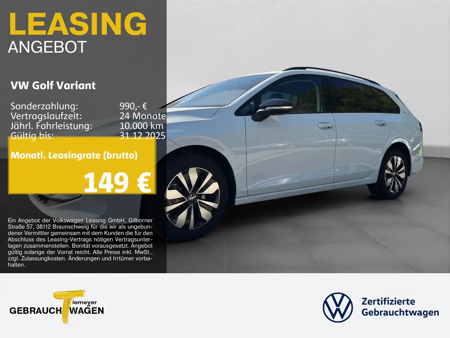 Volkswagen Golf Variant 1.5 TSI GOAL LED* KAMERA AHK NAVI Blanc - 1