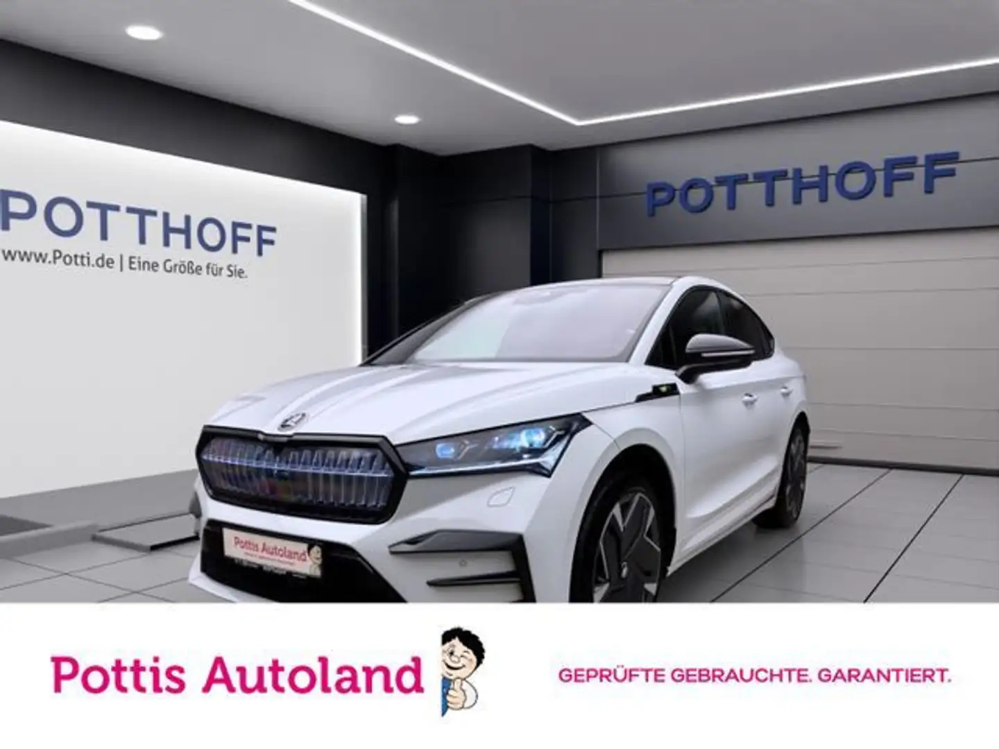 Skoda Enyaq Coupé 4M RS LOUNGE AHK MATRIX KAMERA CANTO Weiß - 1