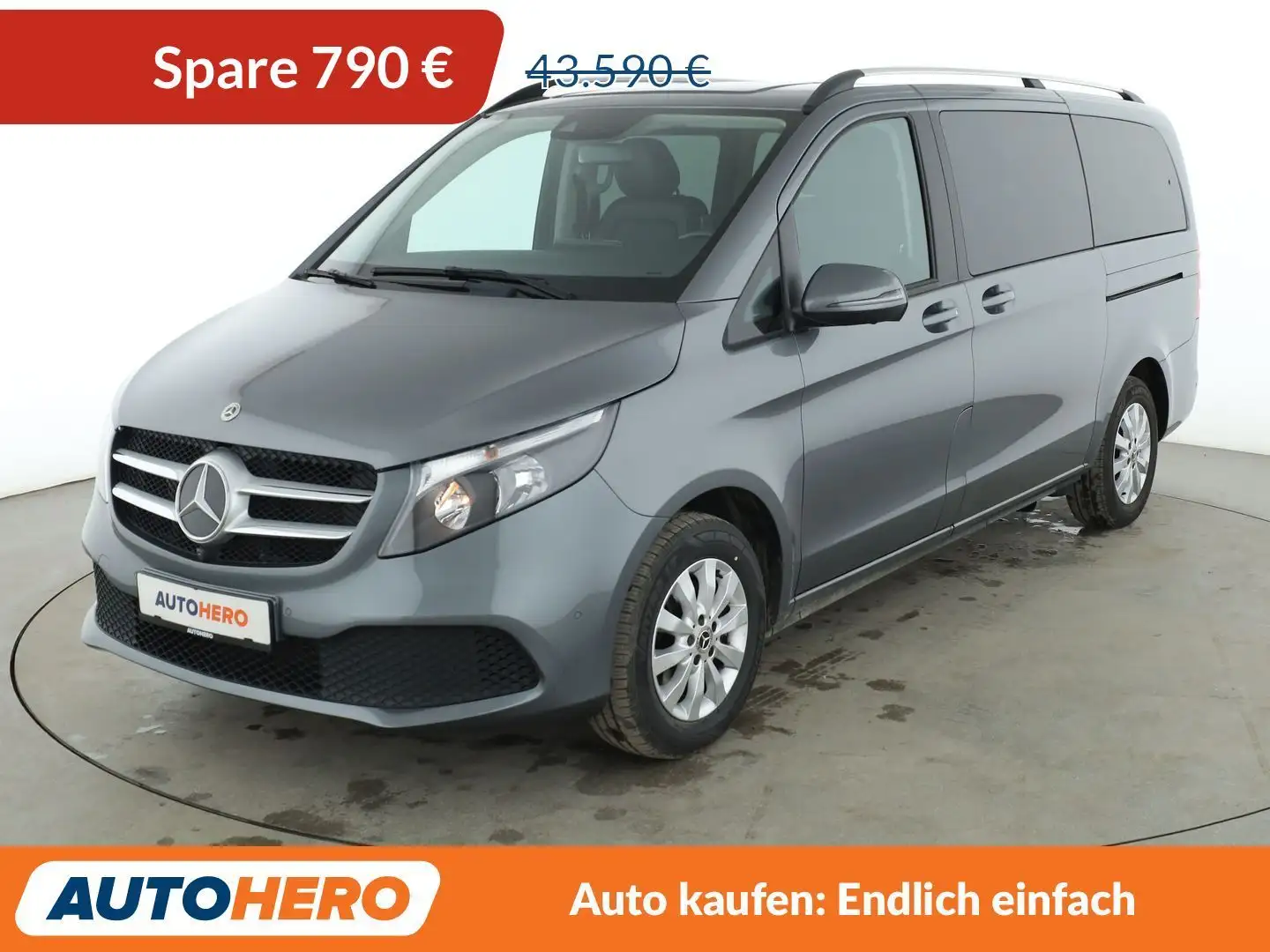 Mercedes-Benz V 220 d lang Aut.*NAVI*TEMPO*PDC*SHZ*KLIMA*GARANTIE* Gris - 1