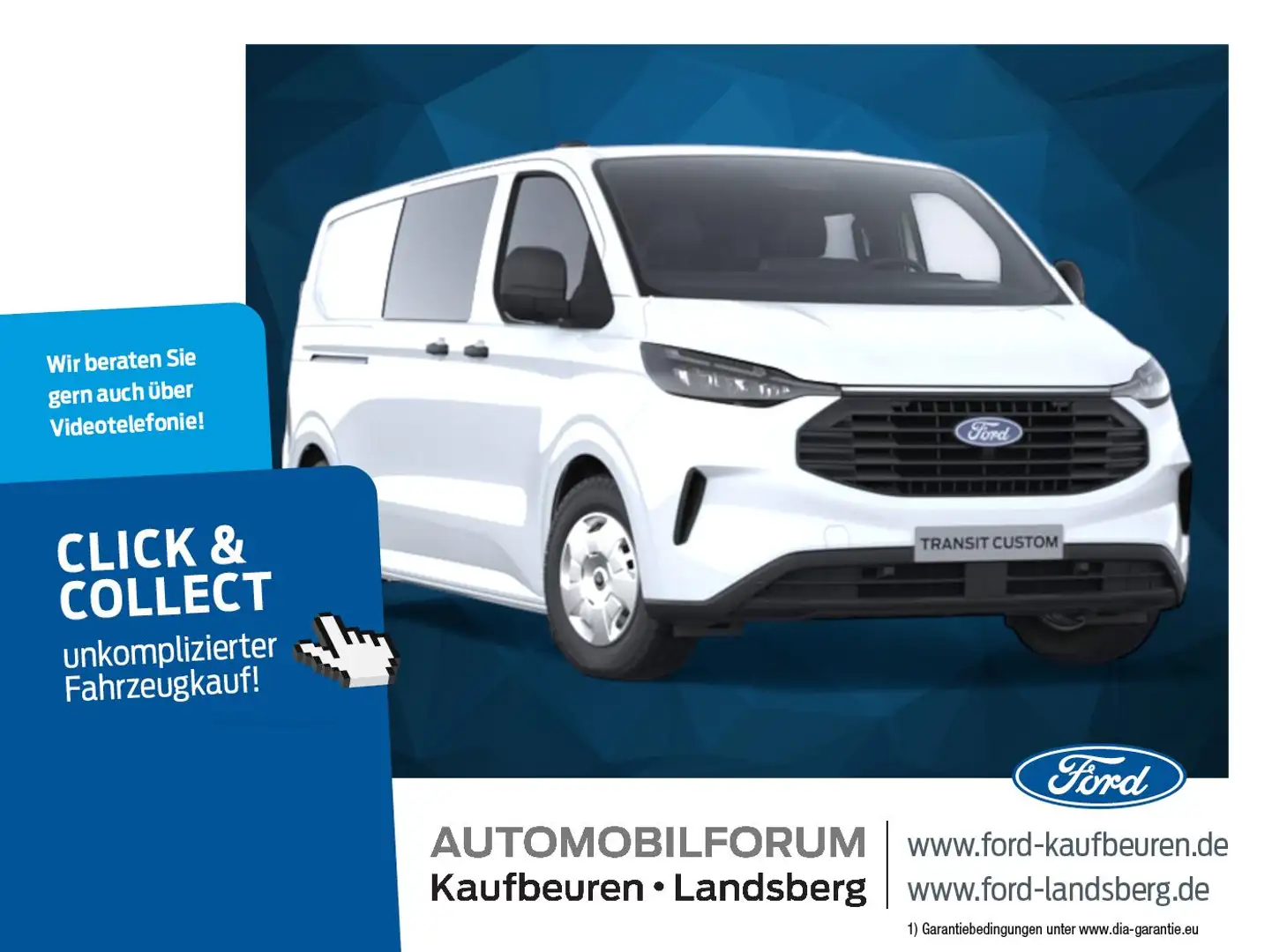 Ford Transit Custom 320 L2 TREND  DOPPELKABINE Blanc - 1