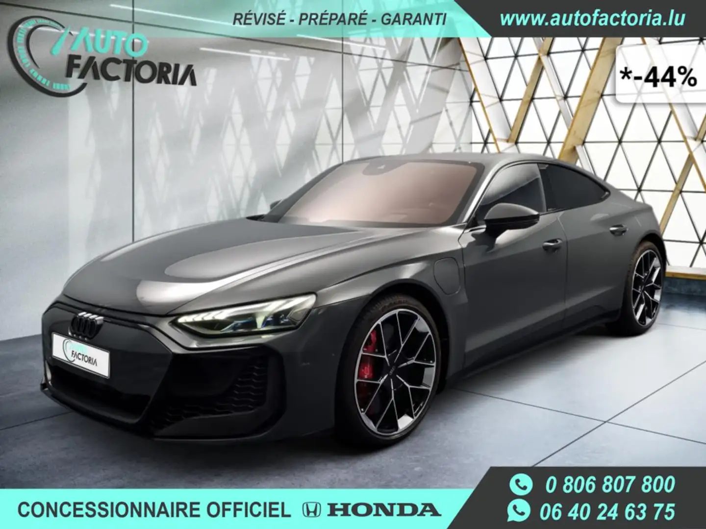 Audi RS e-tron GT -44% 500kw 680cv 4x4+CARBON+CUIR+CERAMIC Grigio - 1
