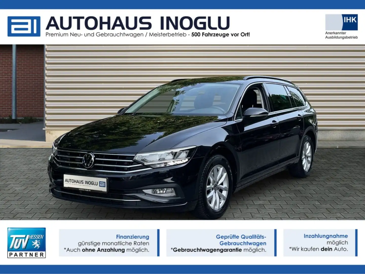 Volkswagen Passat 2.0 TDI Business DSG Navi+LED+SHZ+AHK+ACC+ Чёрный - 1