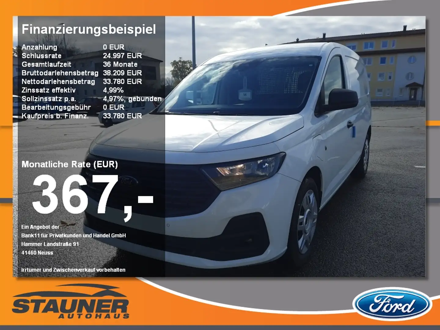 Ford Transit Connect 1.5l PHEV Trend L2 Trennwand Blanc - 1