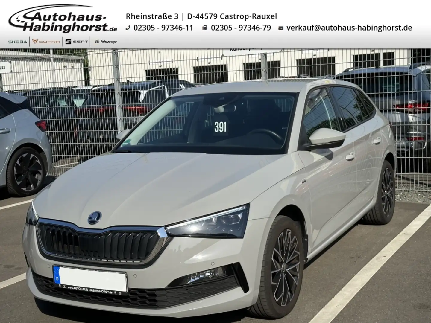 Skoda Scala 1.0 TSI Drive 125 LED Nav Climatr. PDC Kessy Smart Grau - 1