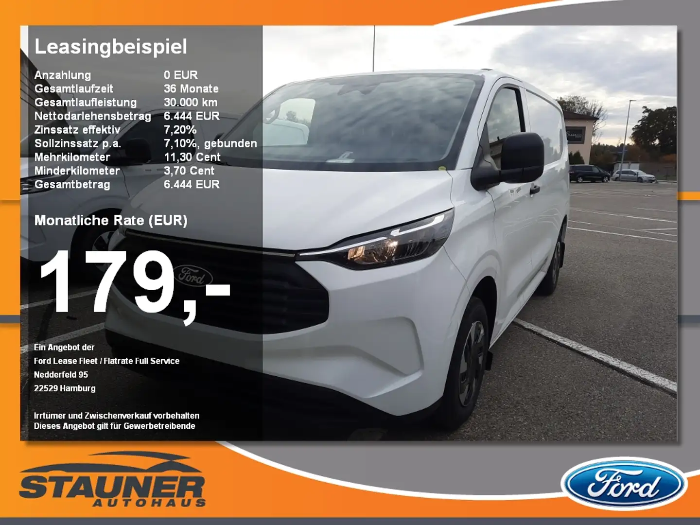 Ford Transit Custom 2.5l PHEV Kasten 320L1 Trend LED Bianco - 1