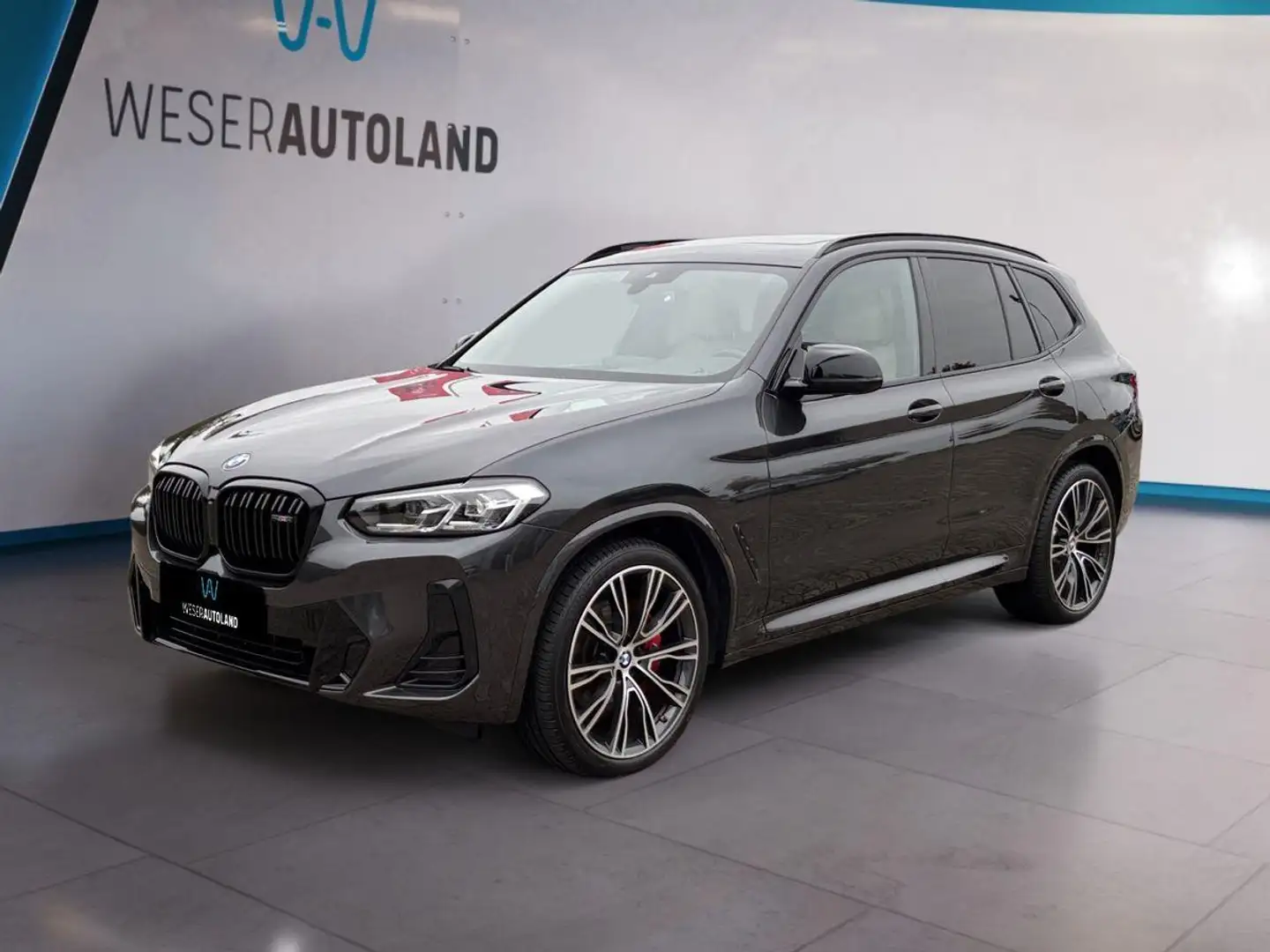 BMW X3 M d xDrive PANO LED LEDER H&K Gris - 1