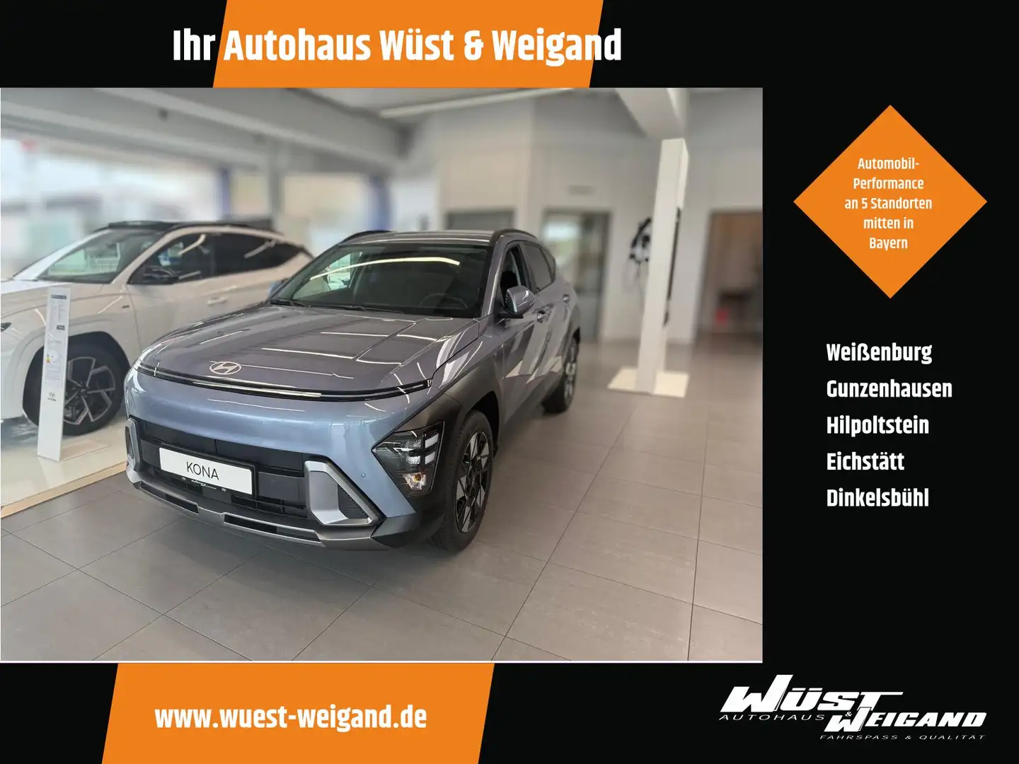 Hyundai KONA Kona SX2 HEV 2WD Trend el. Heckklappe Blau - 1