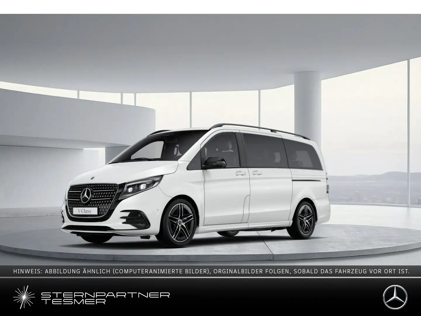 Mercedes-Benz V 300 d AVANTGARDE, LANG - AMG, NIGHT, AHK, 8 S. Weiß - 1