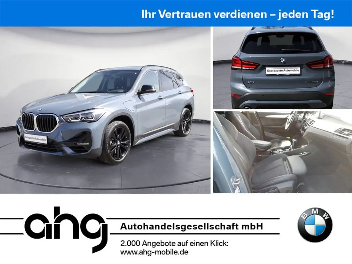 BMW X1 xDrive25e Sport Line Aut. Head-Up AHK Grijs - 1