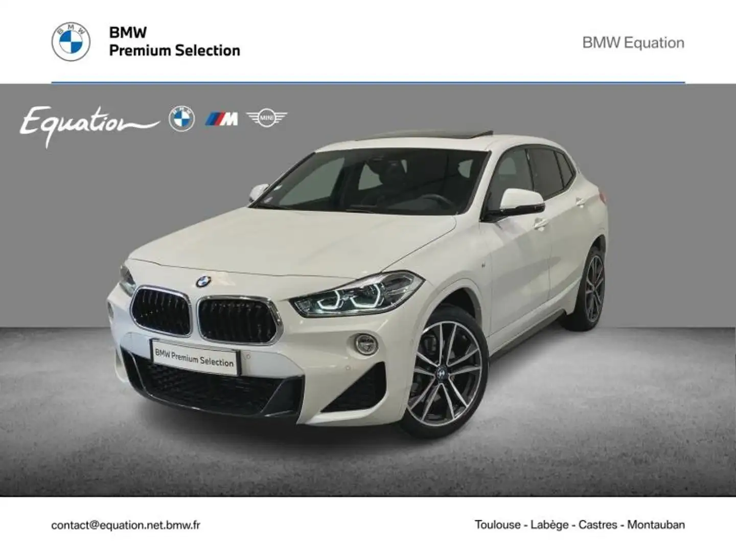 BMW X2 sDrive20iA 192ch M Sport DKG7 Blanc - 1