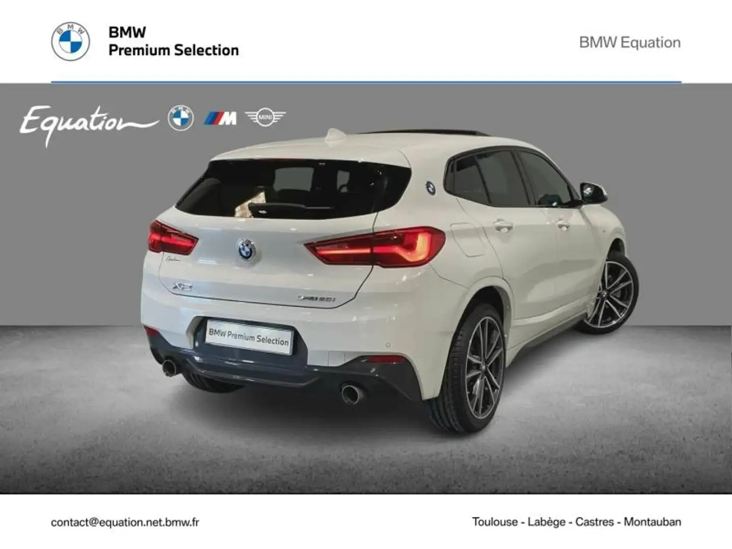 BMW X2 sDrive20iA 192ch M Sport DKG7 Blanc - 2